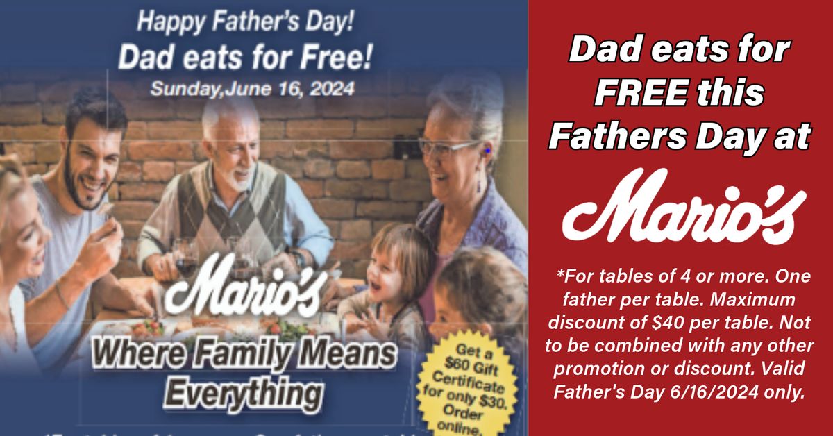 Father's Day at Mario's