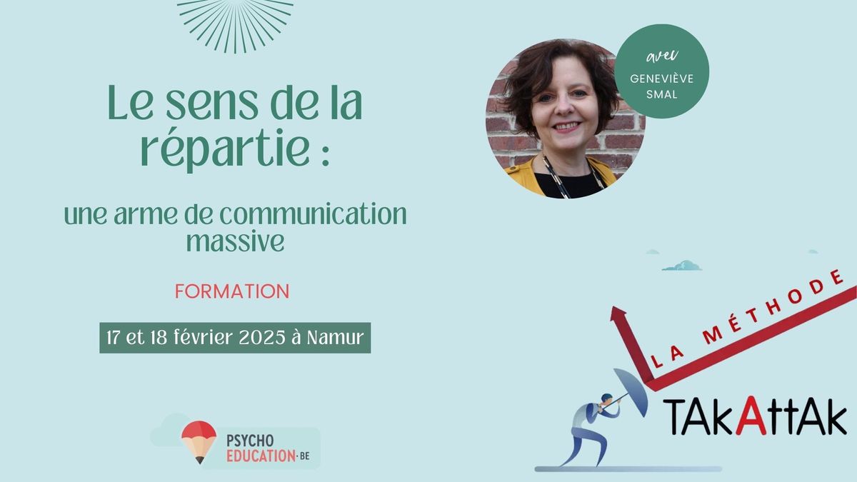 Formation "Le sens de la r\u00e9partie : une arme de communication massive"