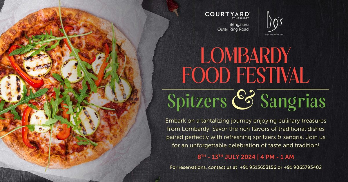 Lombardy Food Festival - Spitzers & Sangrias