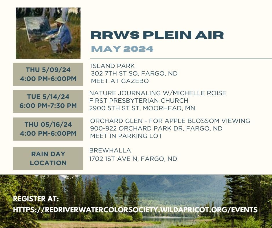 RRWS May Plein Air Calendar