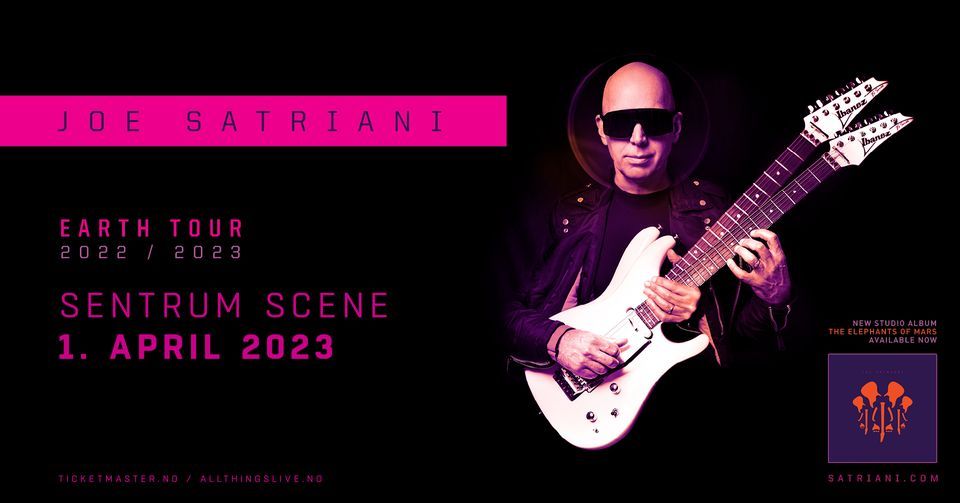 Ny dato! Joe Satriani \/\/ Sentrum Scene \/\/ Pres. av All Things Live