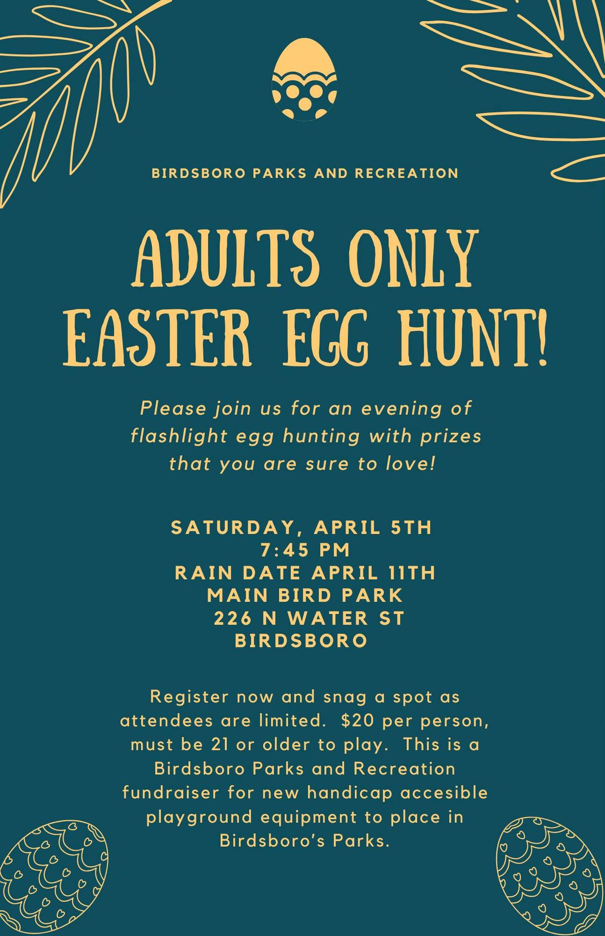 Birdsboro Adults Only Egg Hunt