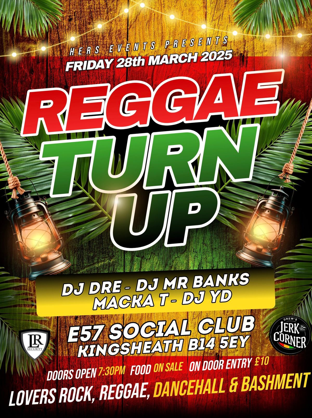 Reggae Turn Up @ E57 Social Club - Hers Events 