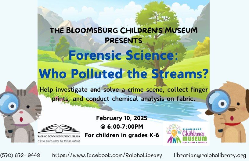 Forensic Science: Who Polluted the Streams?