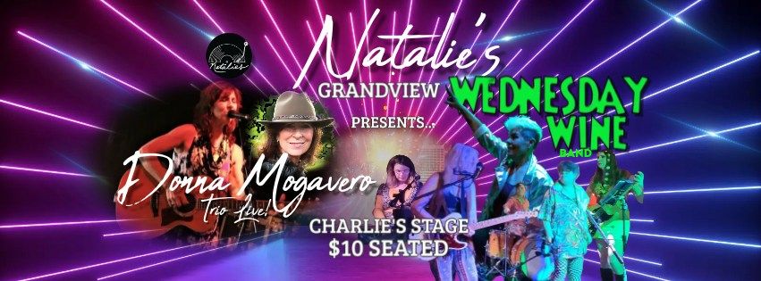 Natalie's Grandview, 945 King Ave, Columbus, Donna Mogavero & Wednesday Wine on Charlie's Stage