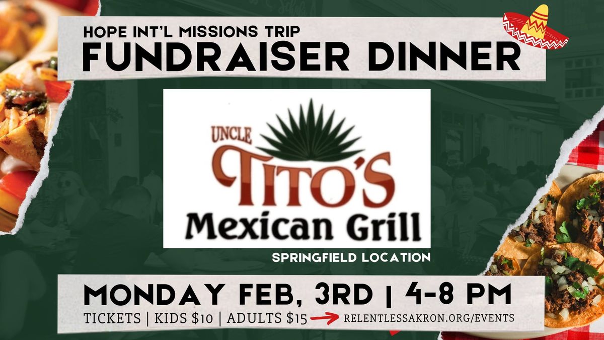 Domincian Republic Missions Trip Fundraiser Dinner! 