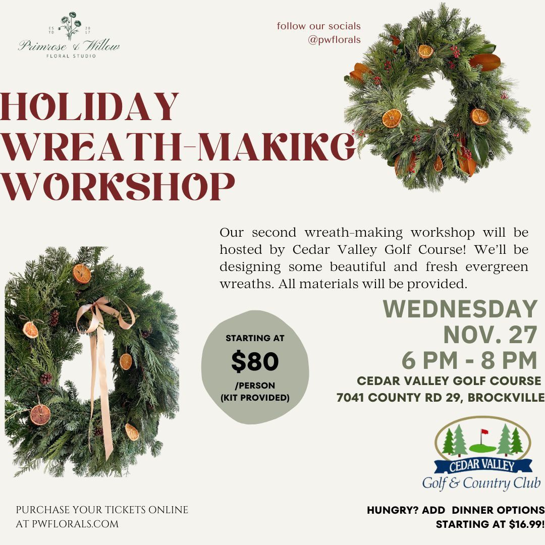 Holiday Wreath Making Workshop