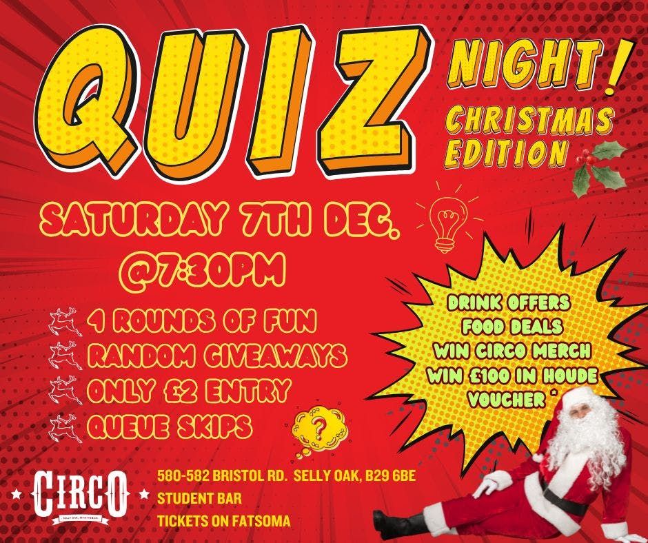 CIRCO QUIZ NIGHT: CHRISTMAS EDITION \ud83d\udcdd\ud83c\udf84