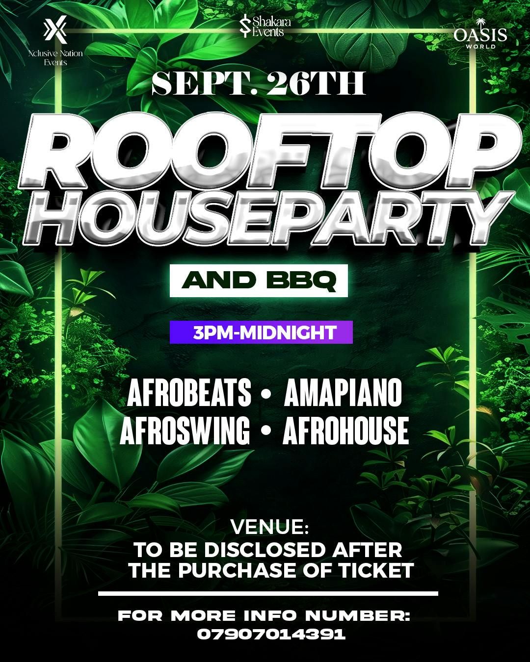 ROOFTOP HOUSEPARTY &amp; BBQ 