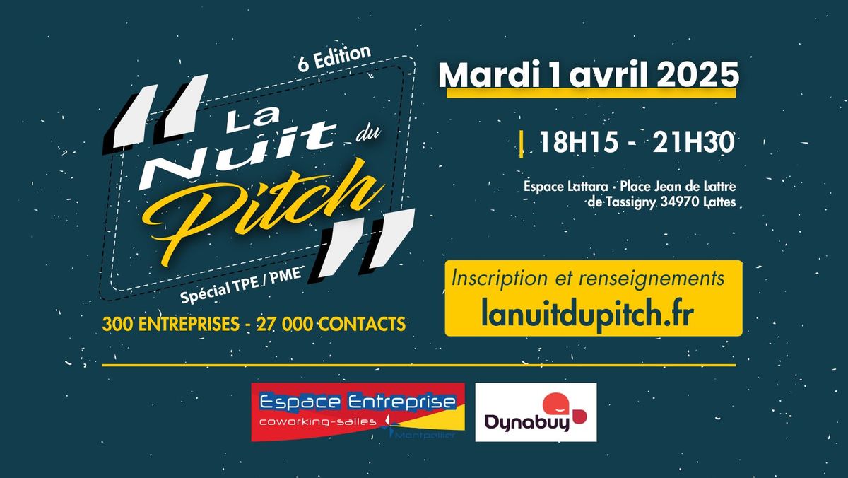 \ud83d\ude80 Les inscriptions pour La Nuit du Pitch sont ouvertes !