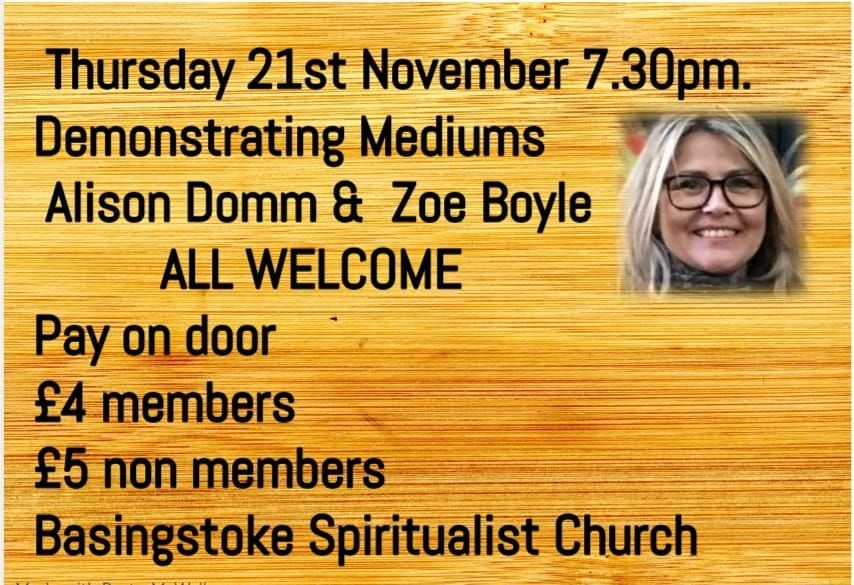 Thursday Evening Service and Demonstration of Mediumship