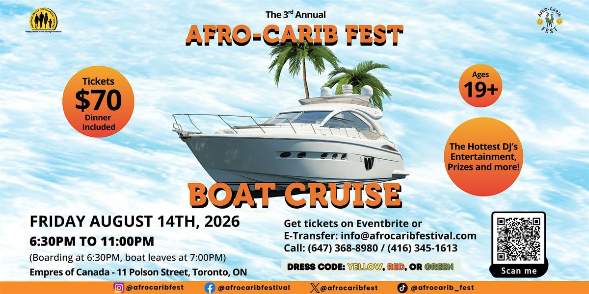 Afro-Carib Fest Boat Cruise 2026