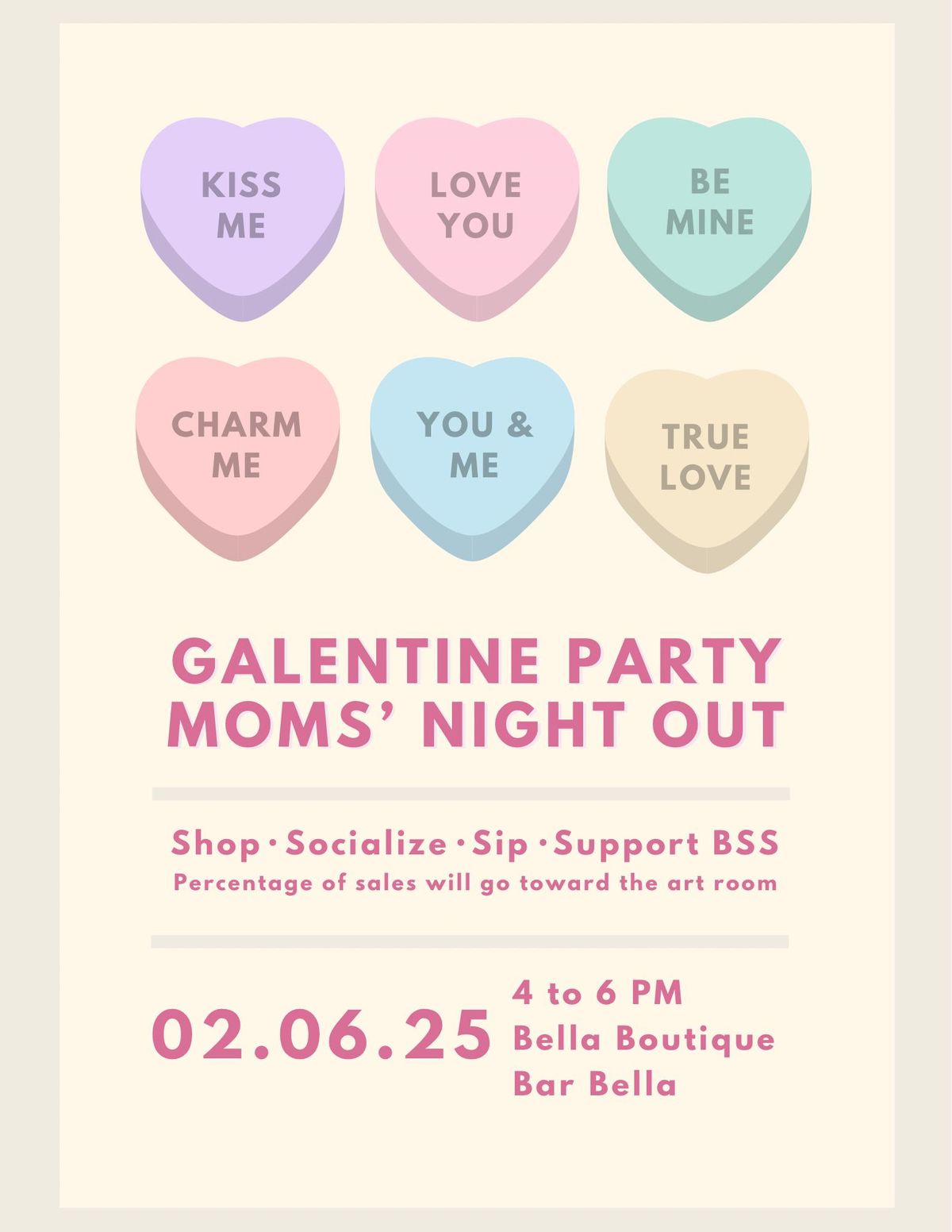 PSA Mom's Night Out Galentine Event