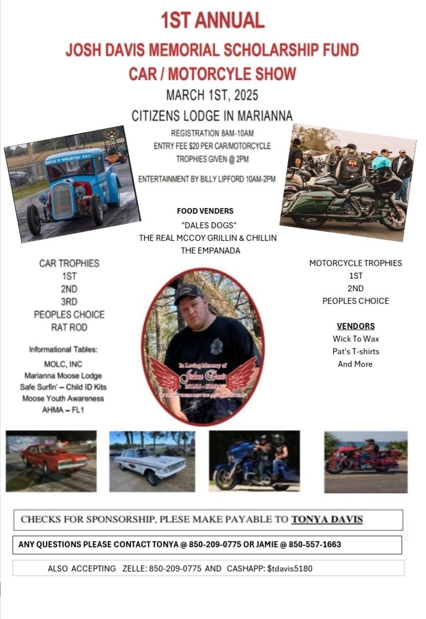 1st Annual Josh Davis Scholarship Fund Car\/Motorcycle Show