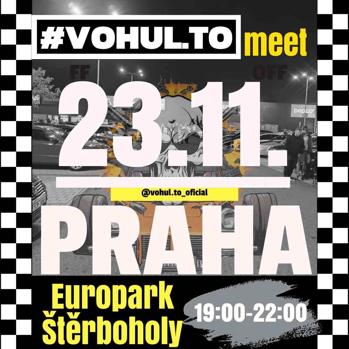 VOHULTO MOTO MEET tuning sraz PRAHA EUROPARK \u0160T\u011aRBOHOLY 