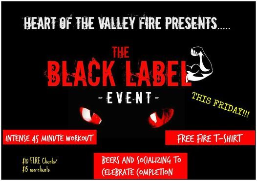 June Black Label Heart Of The Valley Fire Fitness Camp Appleton 18 June 21