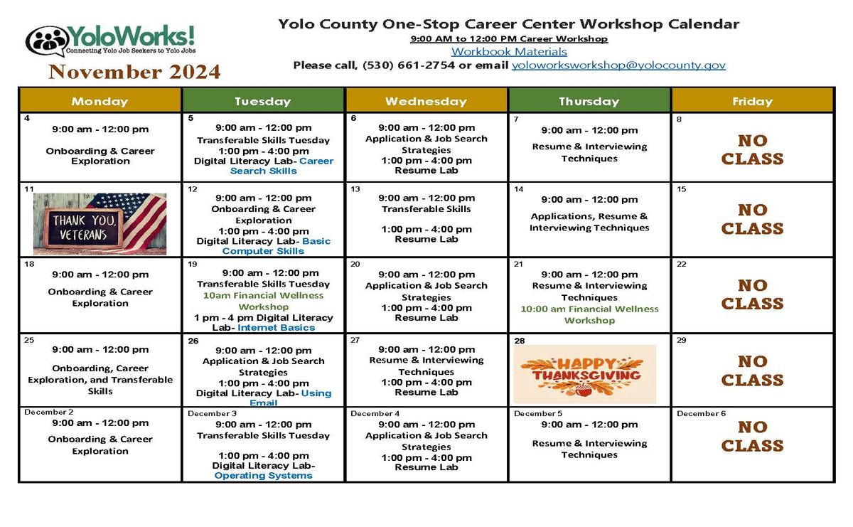 Career Workshop: Transferable Skills Tuesday