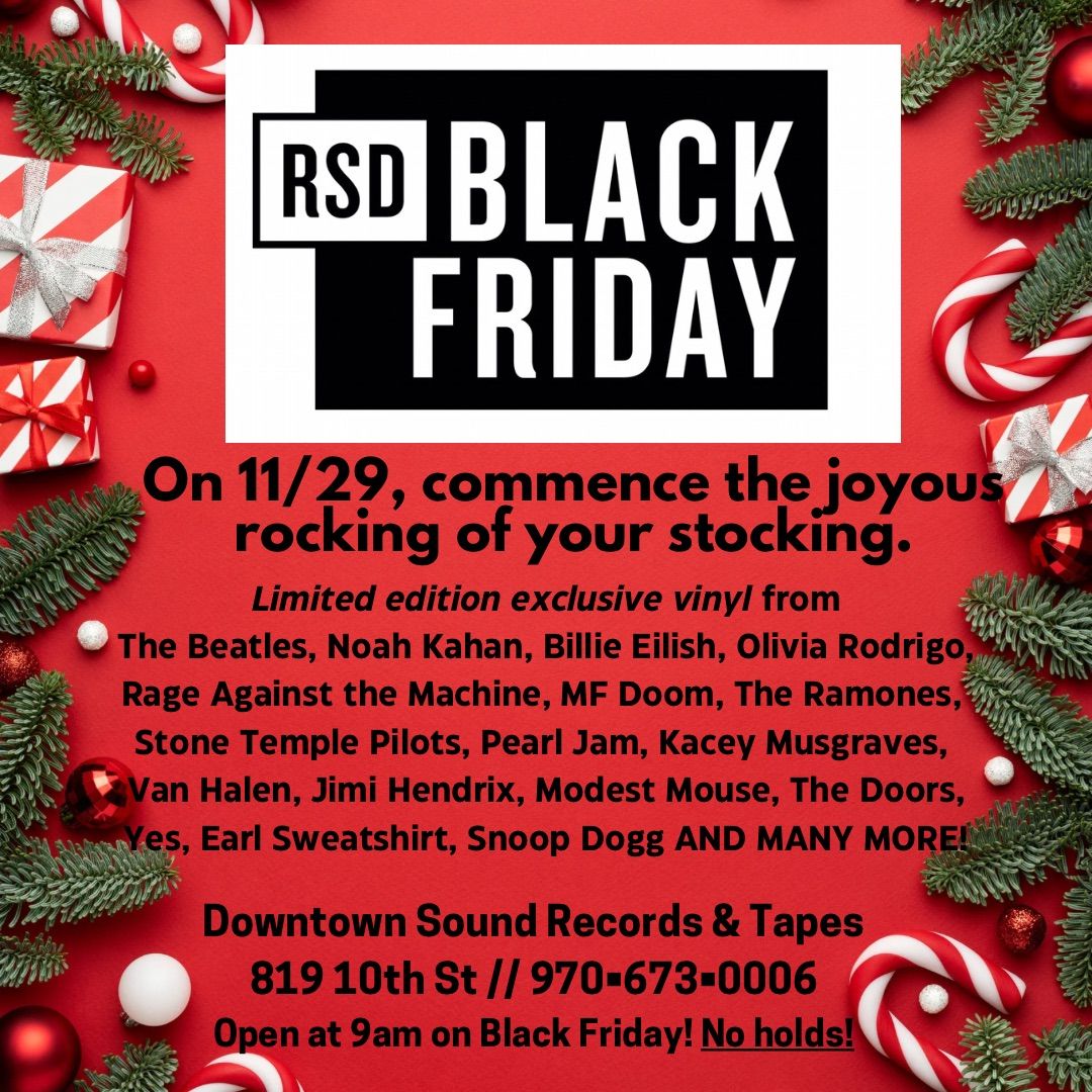 RSD Black Friday at Downtown Sound Records & Tapes!