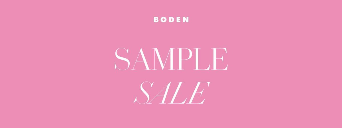 Boden Sample Sale