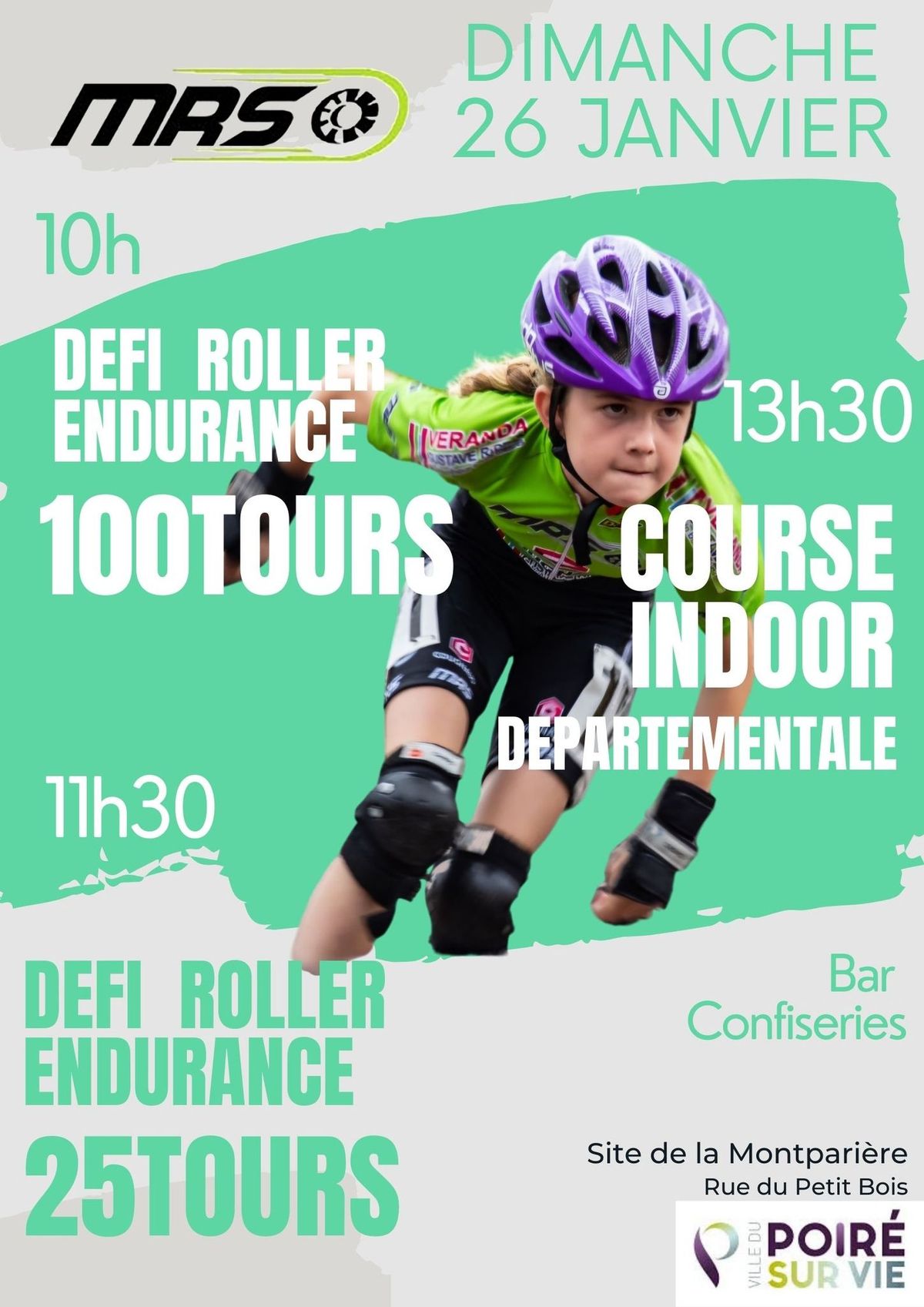 Defi Endurance et courses indoor du 26 janvier 2025