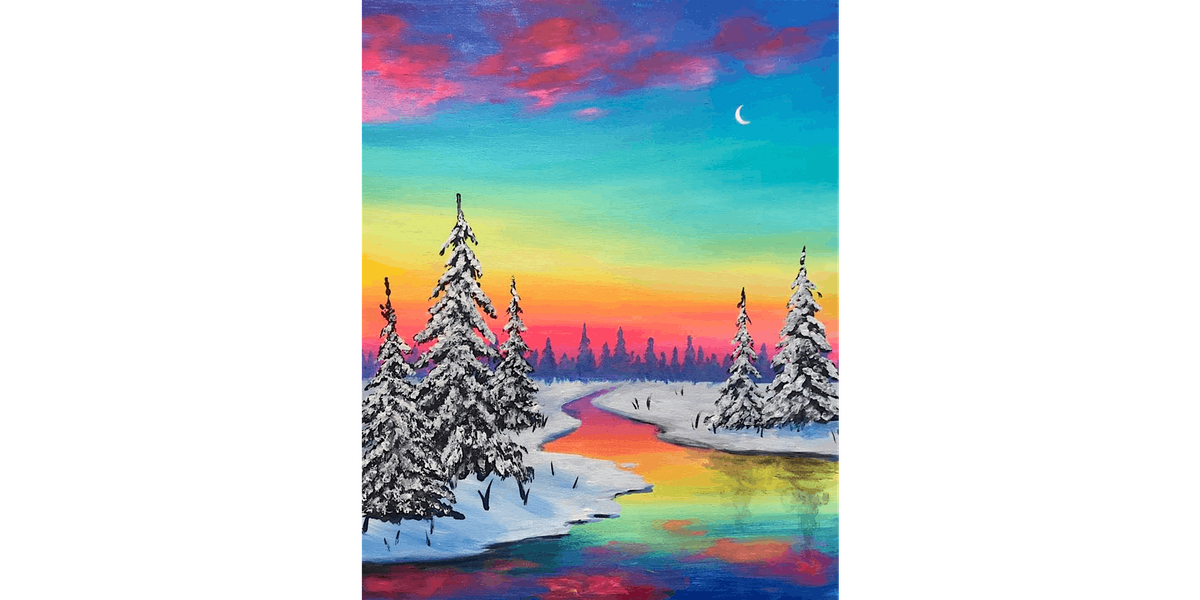 Winter Sunset - Paint and Sip in Norfolk | Classpop!\u2122