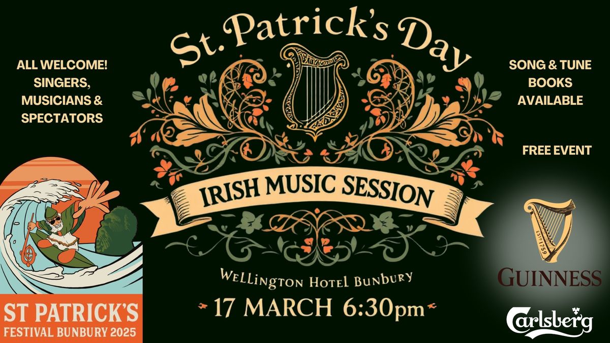 St Patrick\u2019s Day | Irish Music Session - Wellington Hotel Bunbury \u2618\ufe0f 