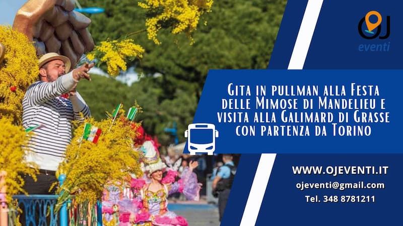 Gita in pullman alla Festa delle Mimose di Mandelieu e visita alla Galimard di Grasse - OJ Eventi