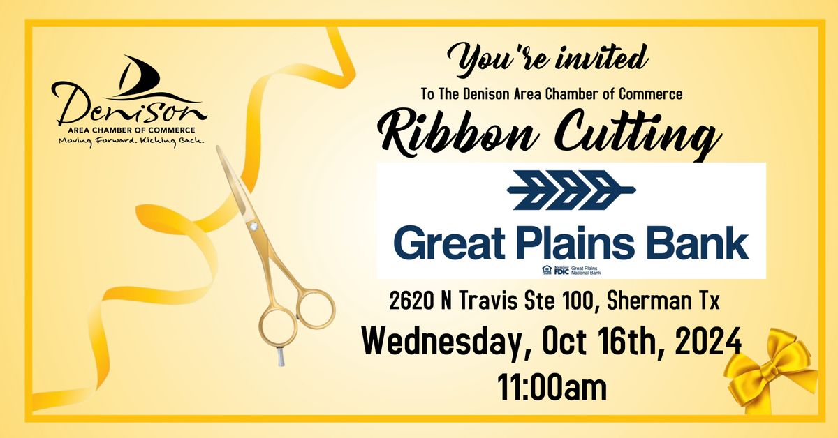 Ribbon Cutting-Great Plains Bank 