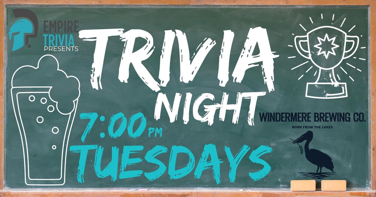 Trivia Night @ Windermere Brewing!