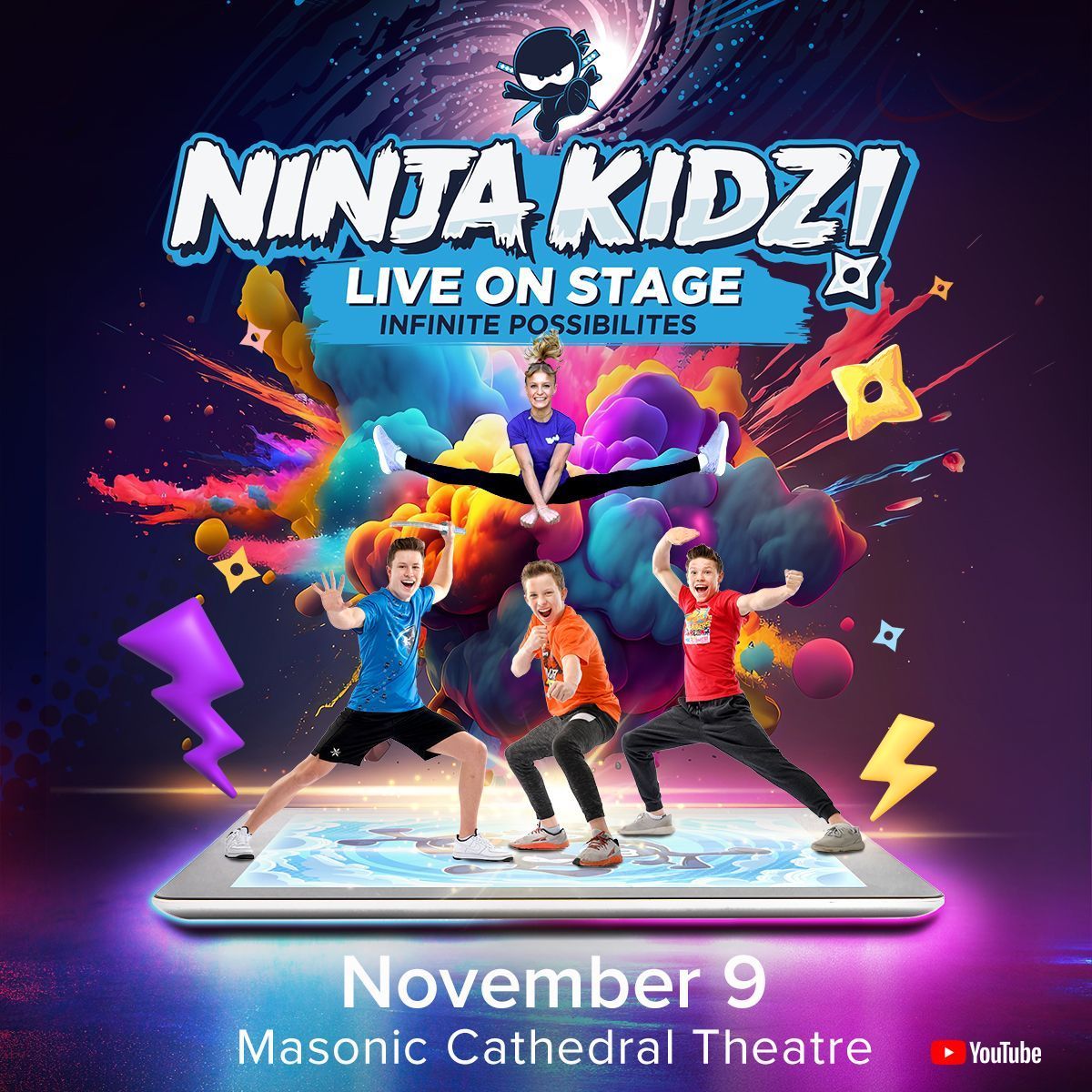 Ninja Kidz Live at Cathedral Theatre at the Masonic Temple - Detroit