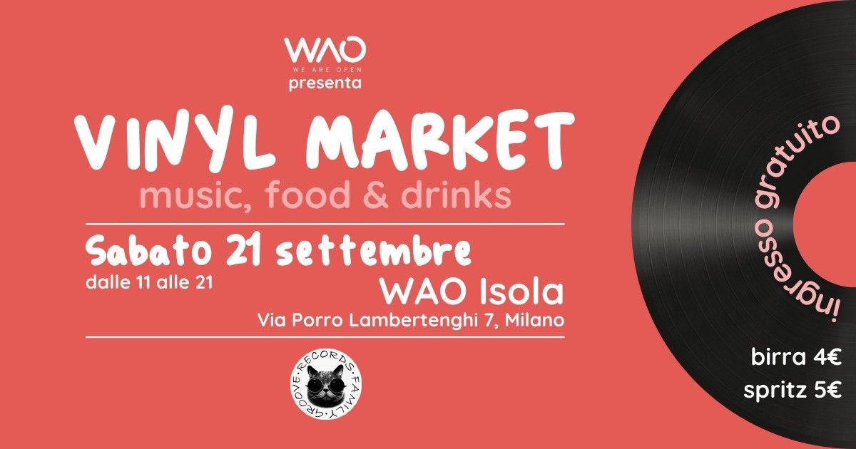 VINYL MARKET - MUSIC FOOD & DRINK - MILANO