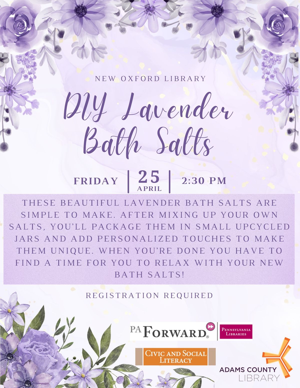 DIY Lavender Bath Salts 