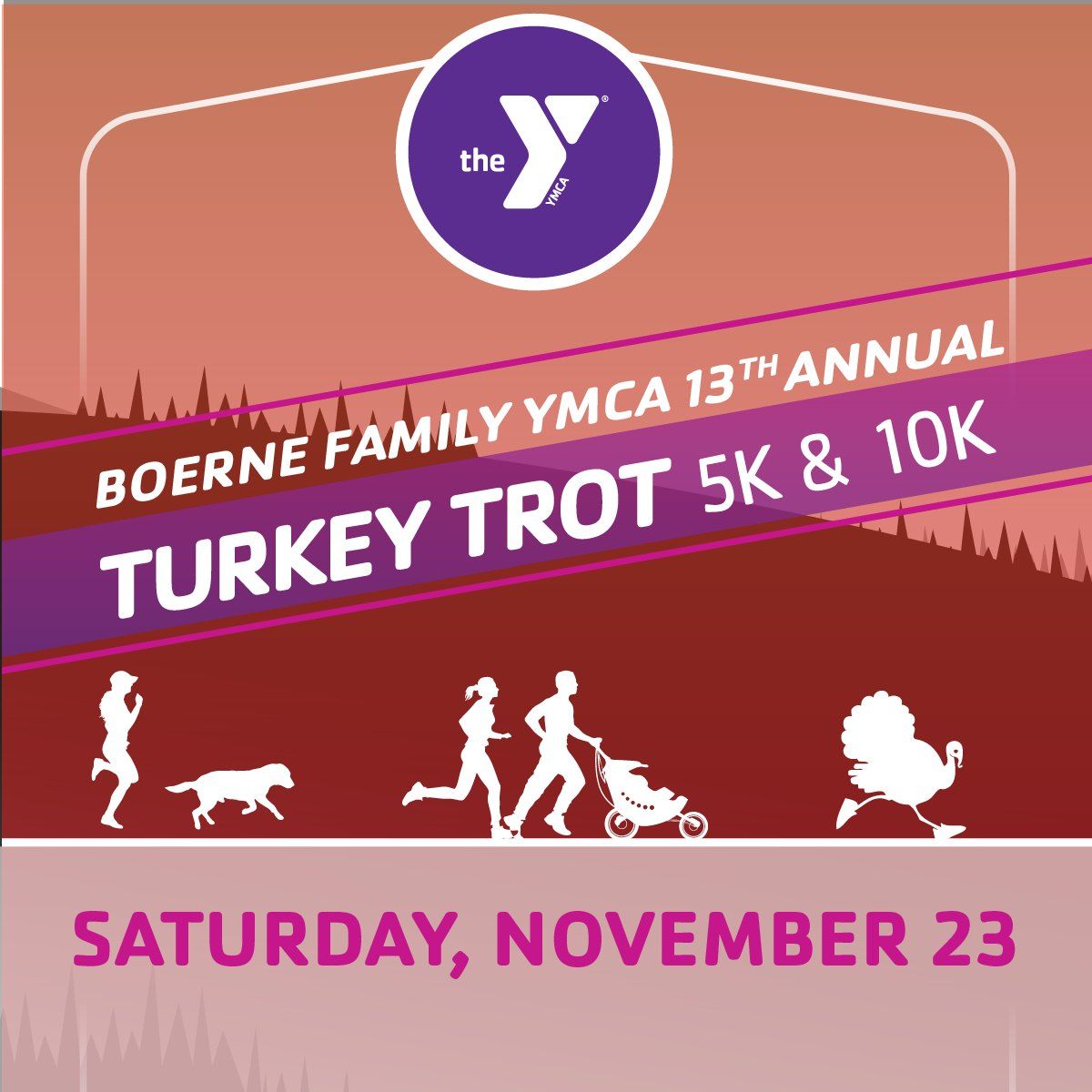 Boerne Family YMCA 13th Annual Turkey Trot 5K & 10K