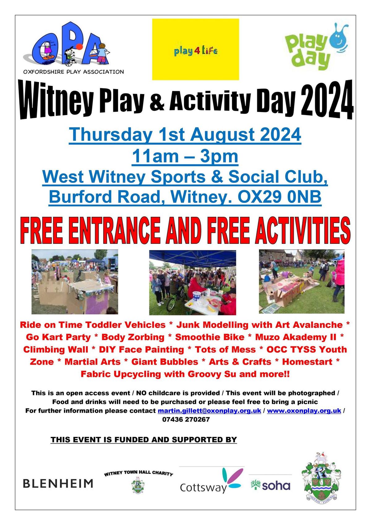 Witney Play & Activity Day 2024