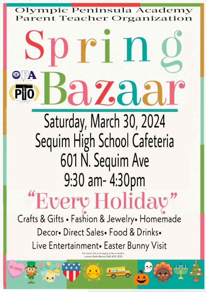 OPA PTO 2024 Spring Bazaar, Sequim Senior High, 30 March 2024