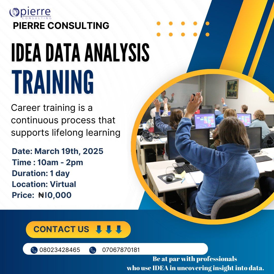 Join Our Exclusive Virtual Training on Data Analysis