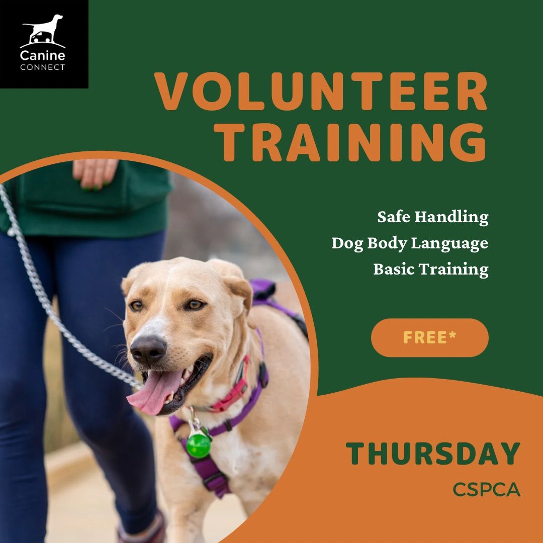 Free Volunteer Training for the CSPCA