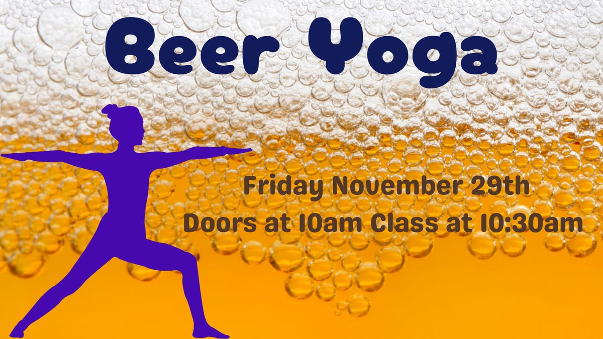 Beer Yoga at Walking Distance Brewing Co 