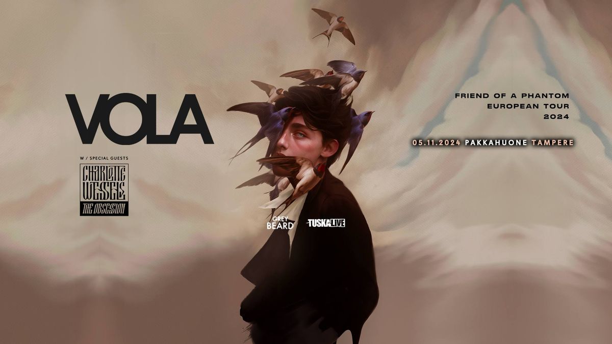 TuskaLive: VOLA (DK) + Support: Charlotte Wessels (NL), 5.11.2024, Tampere, Pakkahuone