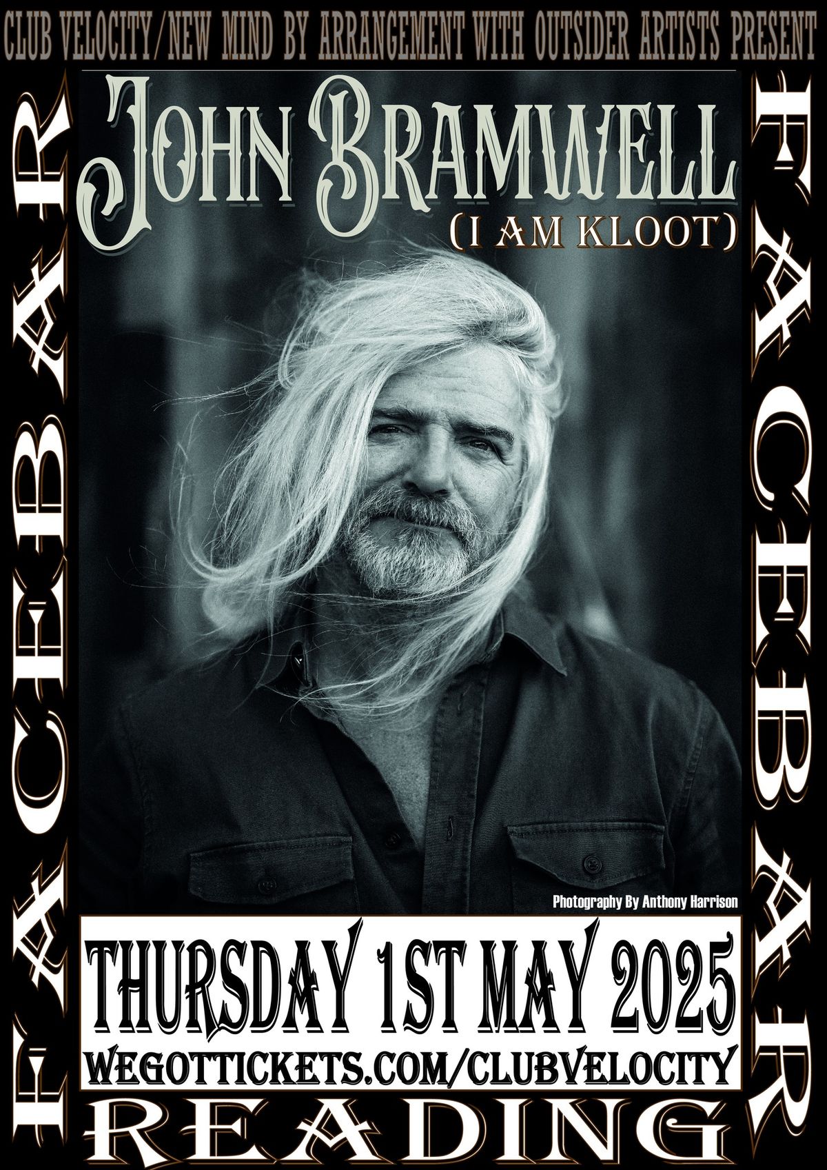 Club Velocity\/New Mind....Outsider Artists presents John Bramwell (I Am Kloot)