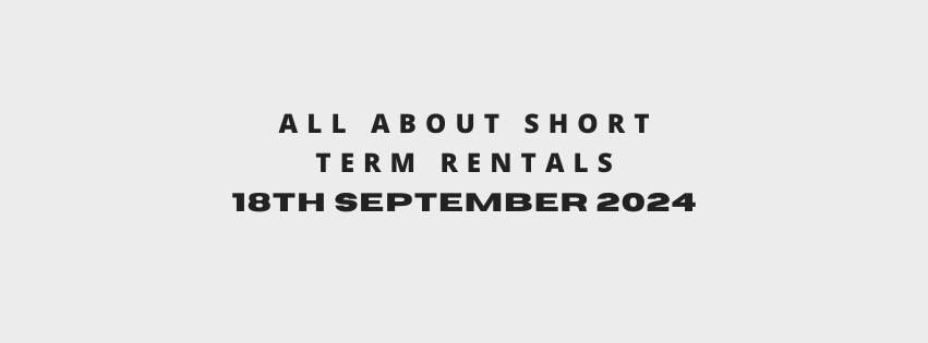 Lunch & Learn - All About Short Term Rentals