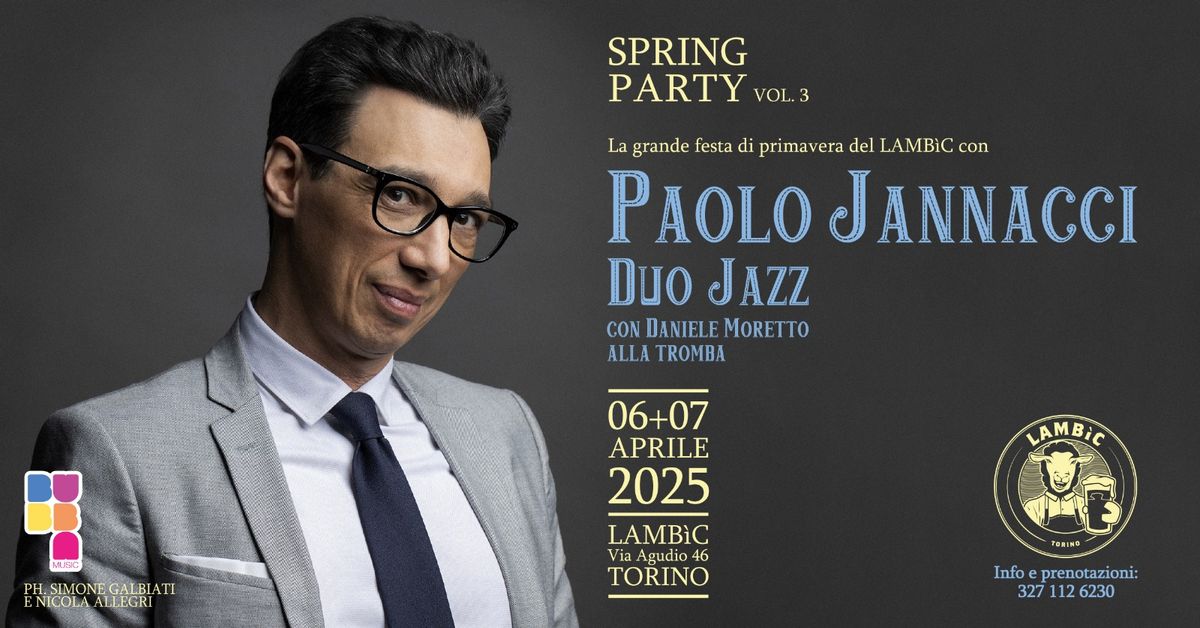 Spring Party vol.3 With PAOLO JANNACCI duo jazz