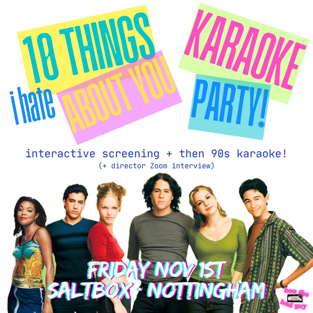 BTBG Presents: 10 Things I Hate About You + 90s Karaoke Party! + exclusive Director Zoom interview