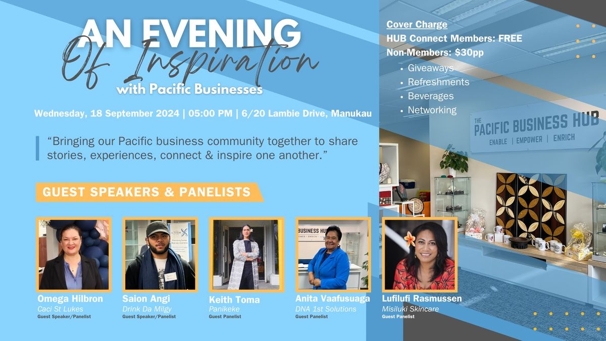 An Evening of Inspiration with Pacific Businesses!