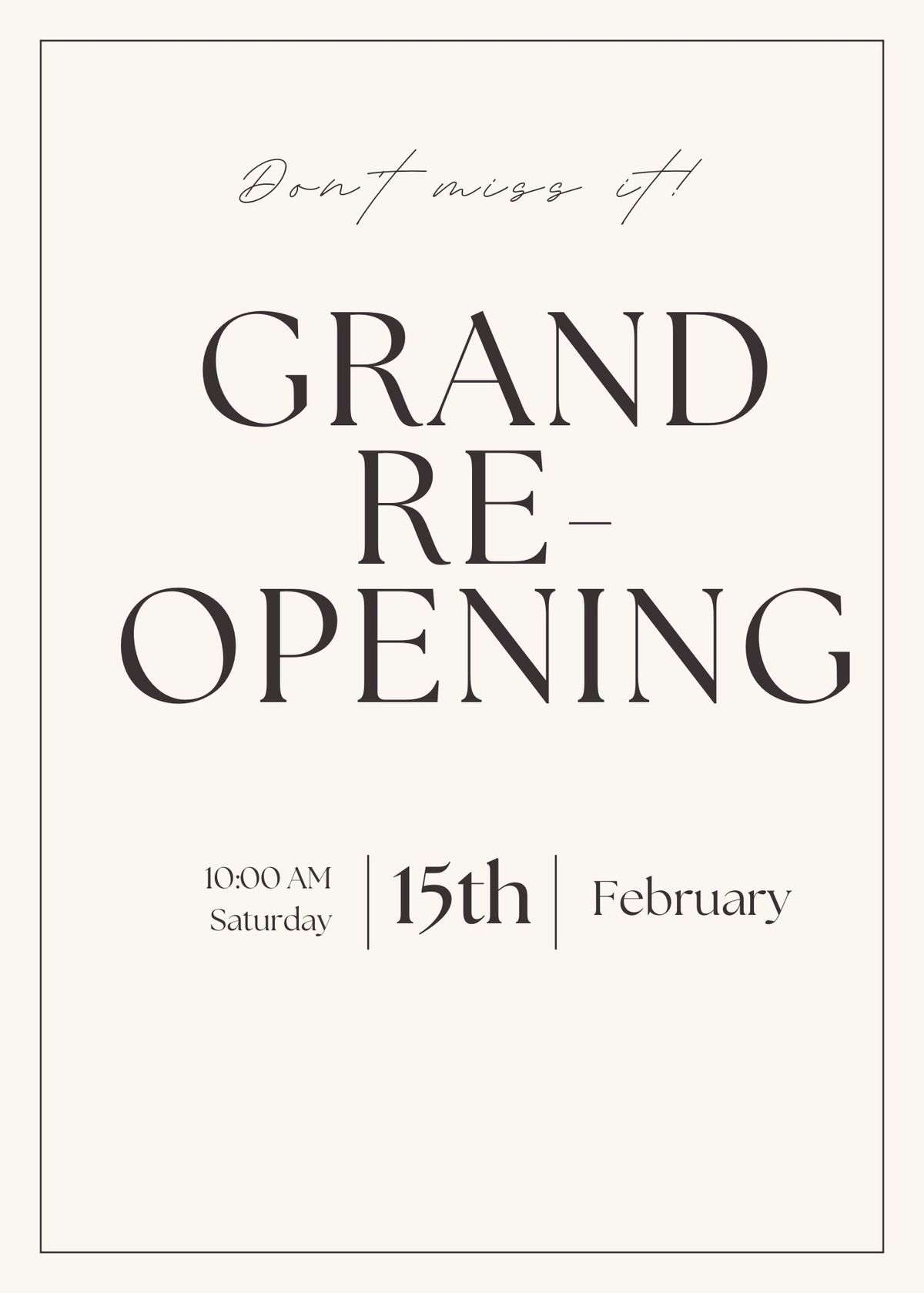 Grand RE-opening *Elevated boutique shopping*