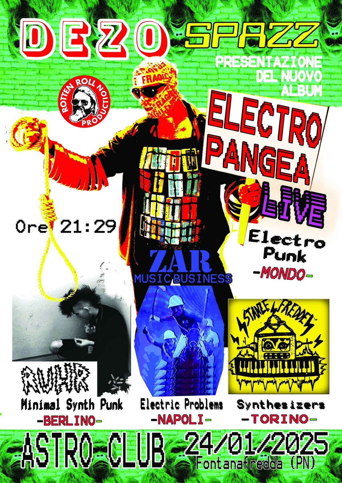 DEZO SPAZZ Presentazione \u201cELECTRO PANGEA\u201d LIVE