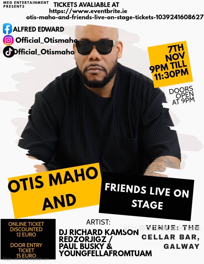 Otis Maho and friends live on stage