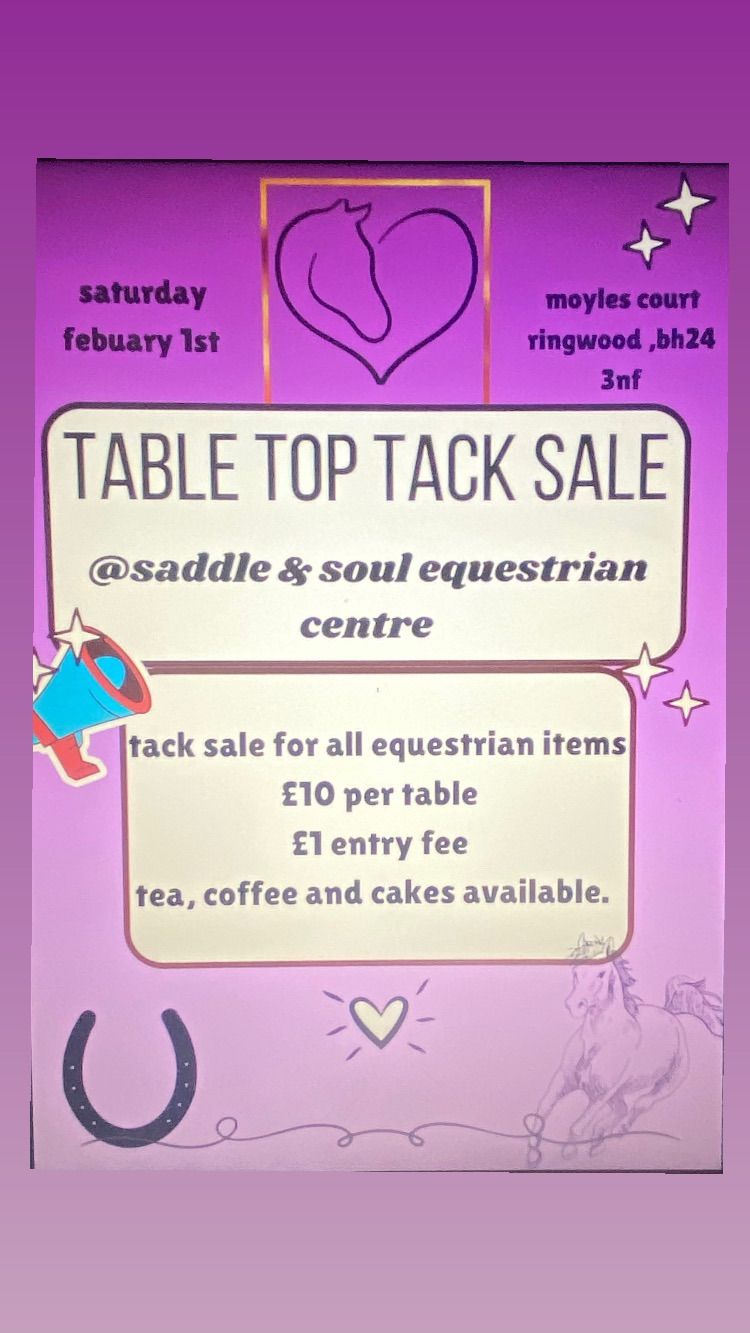 Table top tack sale 