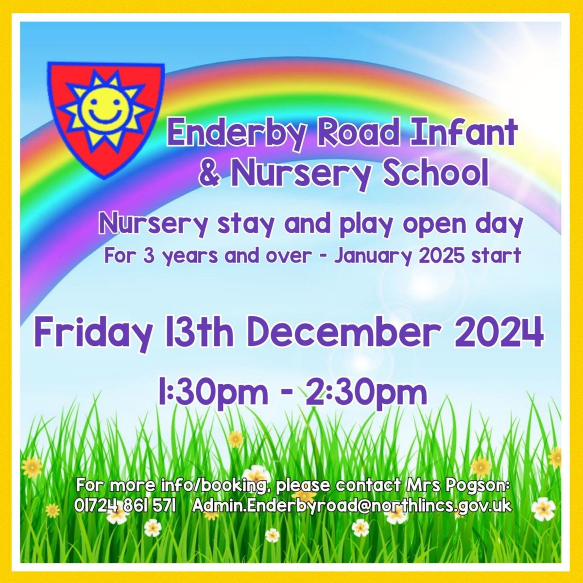 Enderby January 2025 Nursery New Starters Play and Stay session