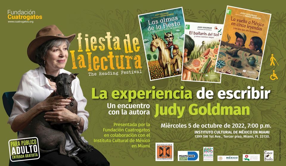 Charla "La experiencia de escribir" por la autora mexicana Judy Goldman